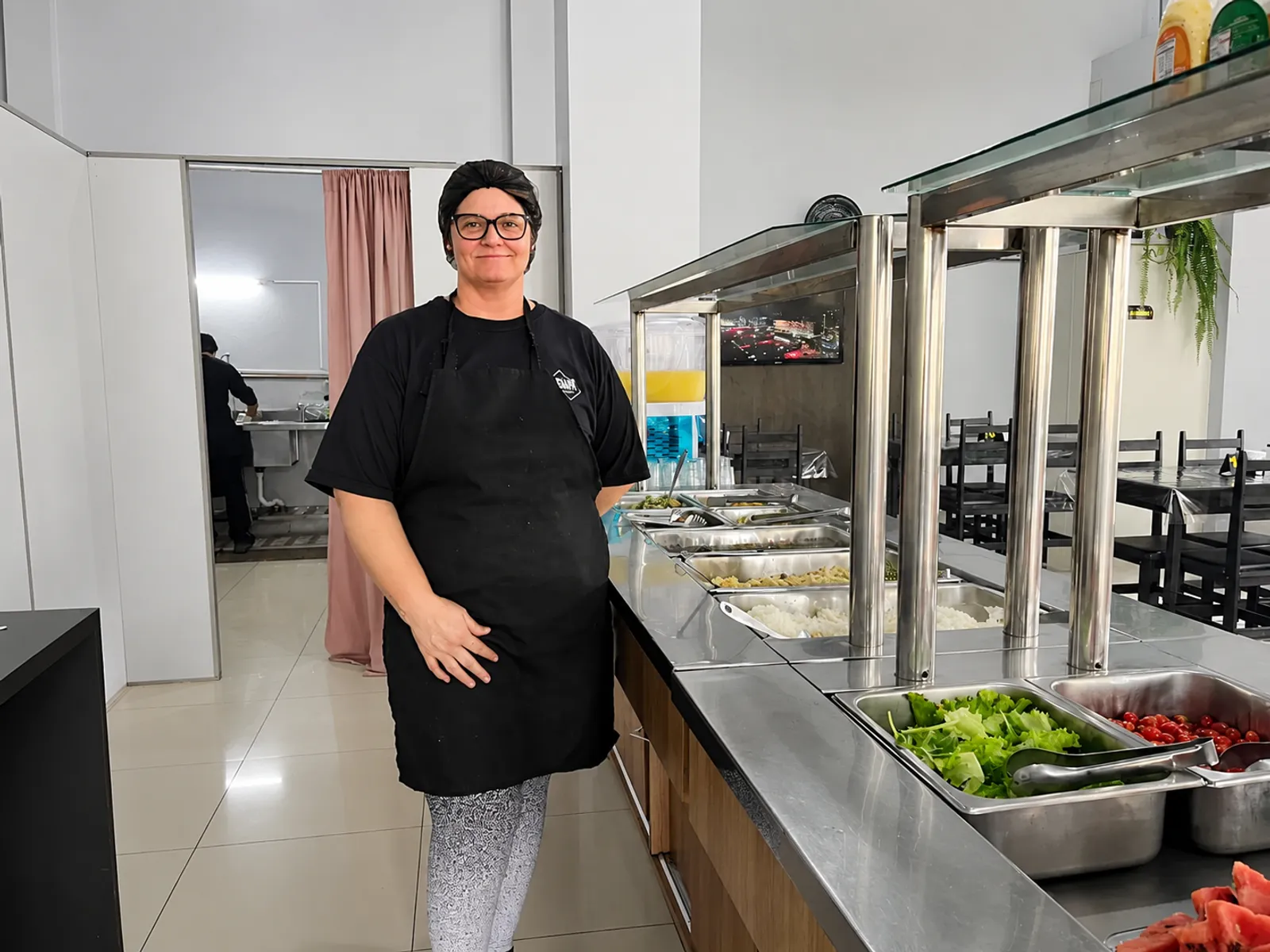 Geila, fundadora do Divine Restaurante