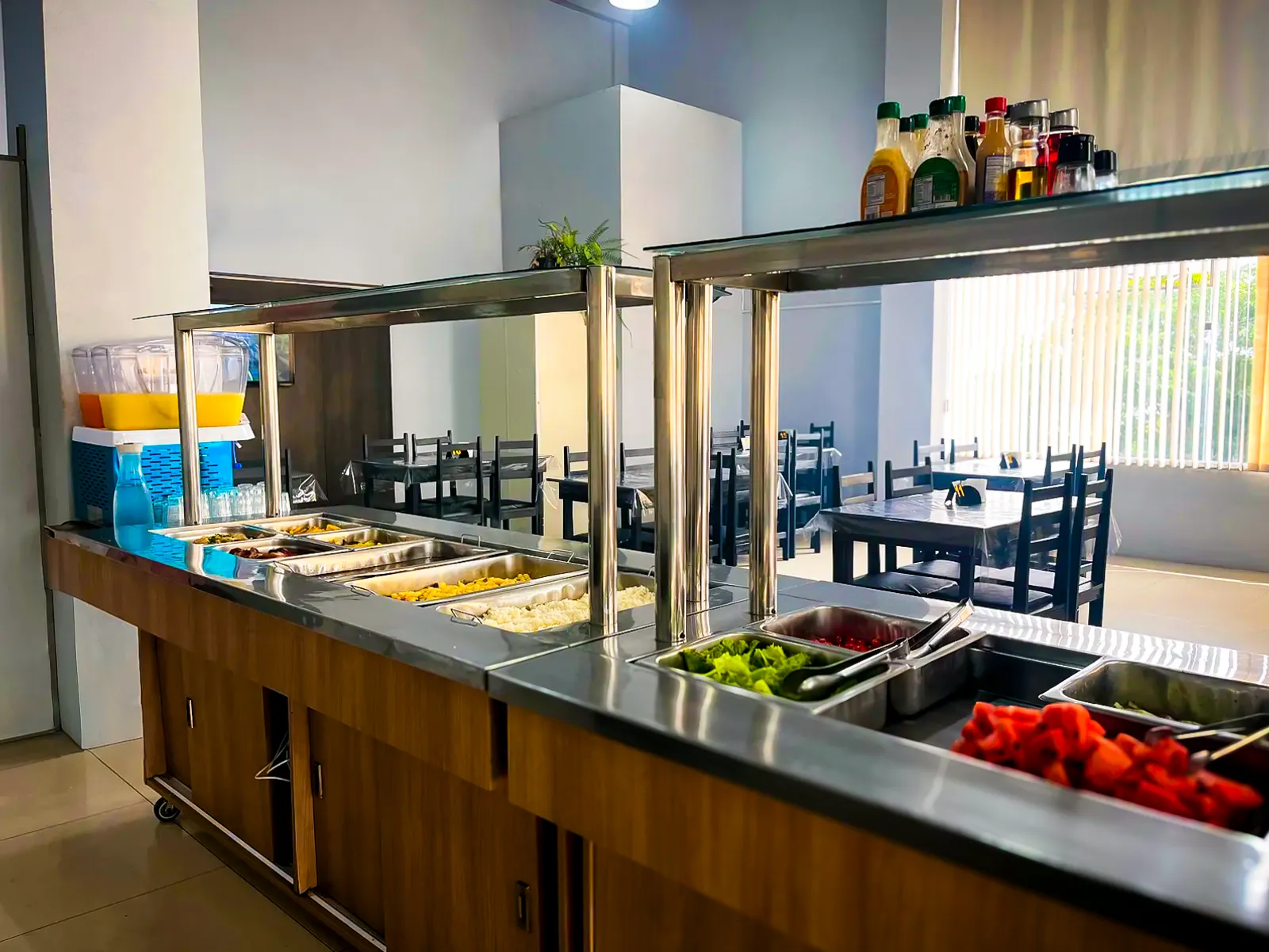 Pratos do buffet do Divine Restaurante em Caxias do Sul